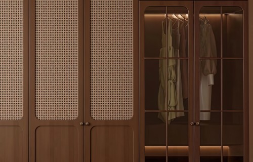 Rattan Door Wardrobe