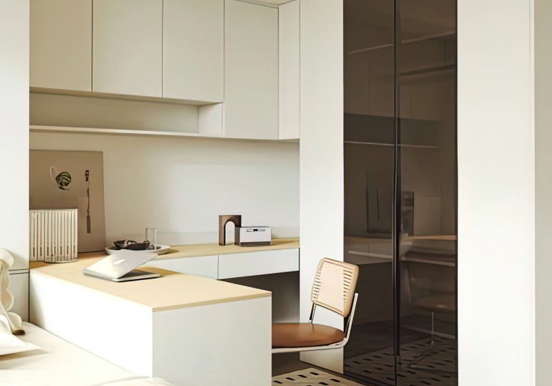 Bed, Desk, and Storage Integration' />