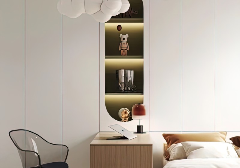 Bed, Desk, and Storage Integration